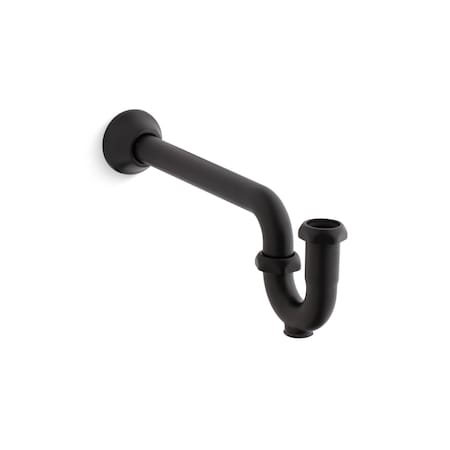 Kohler Adjustable P-Trap With Long Tubing Outlet, 1-1/4" X 1-1/4" 9018-BL